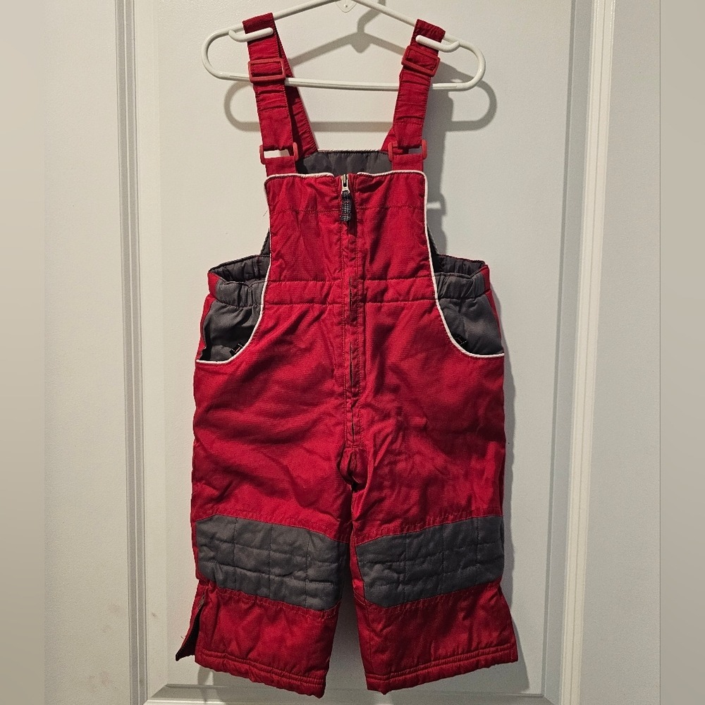Kid's sz 24M Protection System Red‎ Snow Bib Overalls Insulated Ski Pants Winter